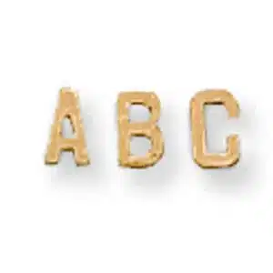 A-10: 3MM DIE-STRUCK BLOCK INITIAL