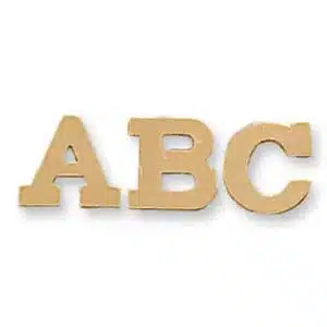 A-19: 8MM DIE-STRUCK BLOCK INITIAL