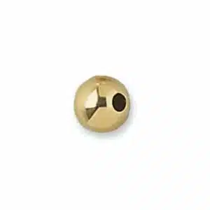 B-10: SHINY TWO HOLE ROUND BEAD