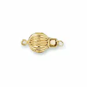 BC-11: STRAIGHT CORRUGATED BEAD CLASP