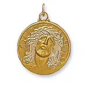 C-25/2: CHRIST'S HEAD ON ROUND MEDAL