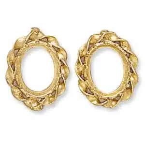 CE-200: OVAL DESIGN CAST EARRINGS