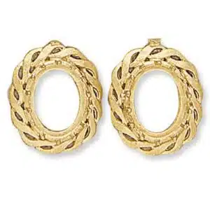 CE-201: OVAL DESIGN CAST EARRINGS