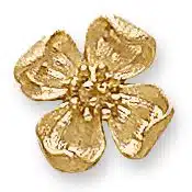 CE-43: CAST FLOWER EARRING
