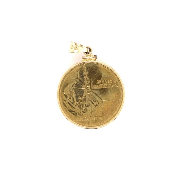 CM-POPE: COIN EDGE W/ LOOP & COIN OF POPE