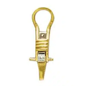 EC-60/62: CAST HEAVY WEIGHT EARRING CLIP TWO TONE