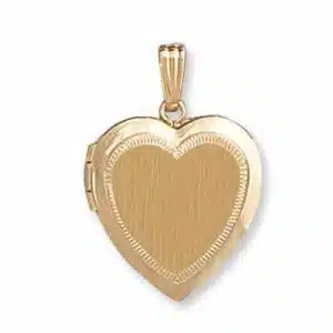 LOH-921: HEART SHAPED LOCKET WITH HEART DESIGN