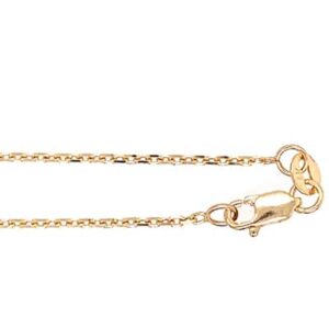 NC-15-23DC: 1.50MM ASSEMBLED DIAMOND CUT CABLE CHAIN W/ LOBSTER LOCK