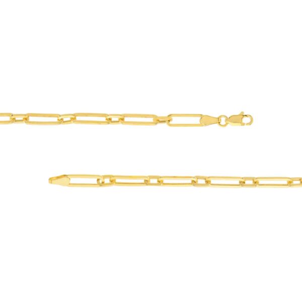 NCPC1: ASSEMBLED HOLLOW 1+1 PAPER CLIP NECKLACE