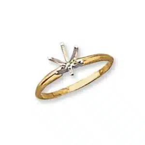RM-12: 6 PRONG ENGAGEMENT RING ECONOMY LIGHT WEIGHT