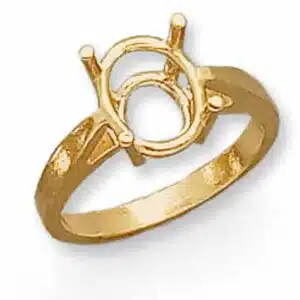 RM-1200: 4-PRONG CAST OVAL ENGAGEMENT RING