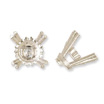 S-1822: 4 DOUBLE-PRONG ROUND CAST SETTING - Wholesale Jewelry Supplies ...
